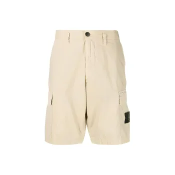 STONE ISLAND Cargo Shorts Men's Beige