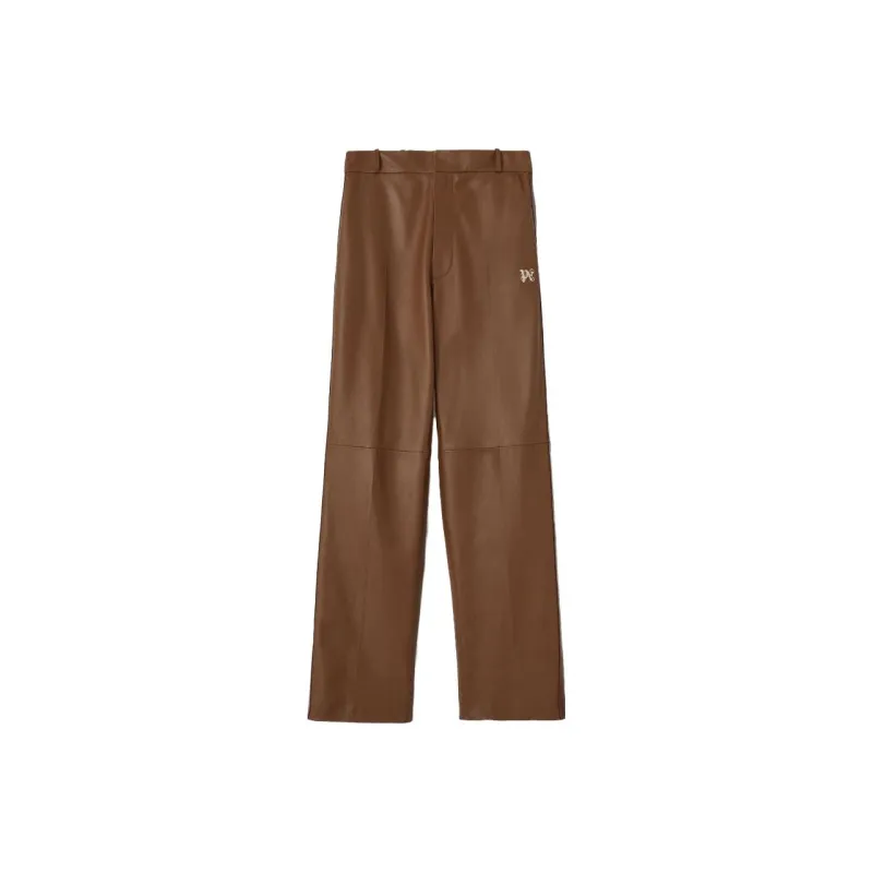 PALM ANGELS PA Monogram Leather Track Pants-0
