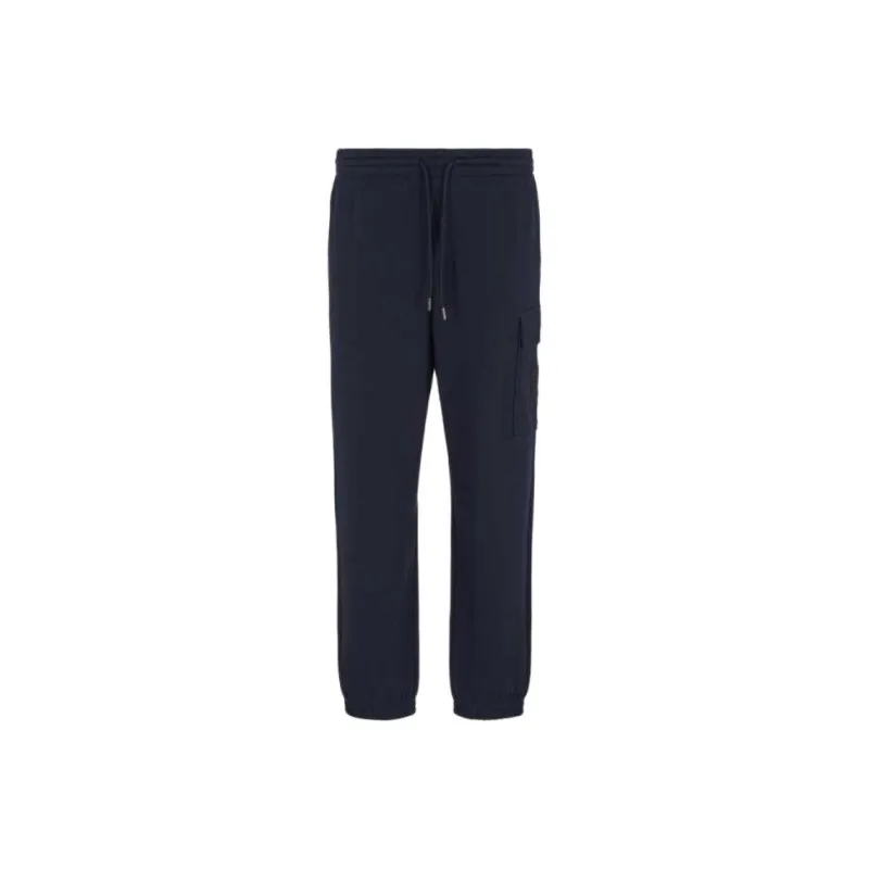 ARMANI EXCHANGEAE FF24 Knitted Sweatpants Men's Marine Blue-0