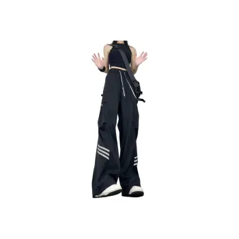 HAPPY PARTY Cargo Pants Unisex Black