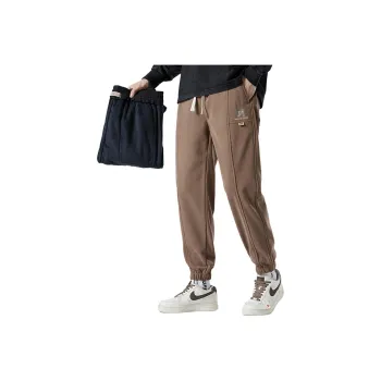 Tonlion Casual Pants Unisex Khaki