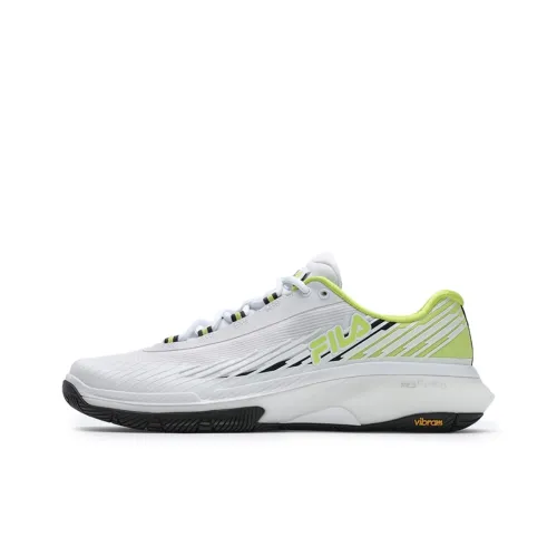 FILA ACE Cushioning Slip Resistant Low Top Tennis Shoes Men's White Green