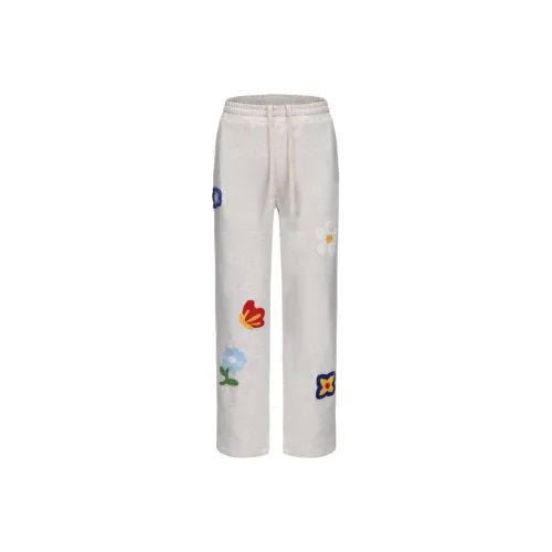 RTTO Casual Pants Unisex White Gray