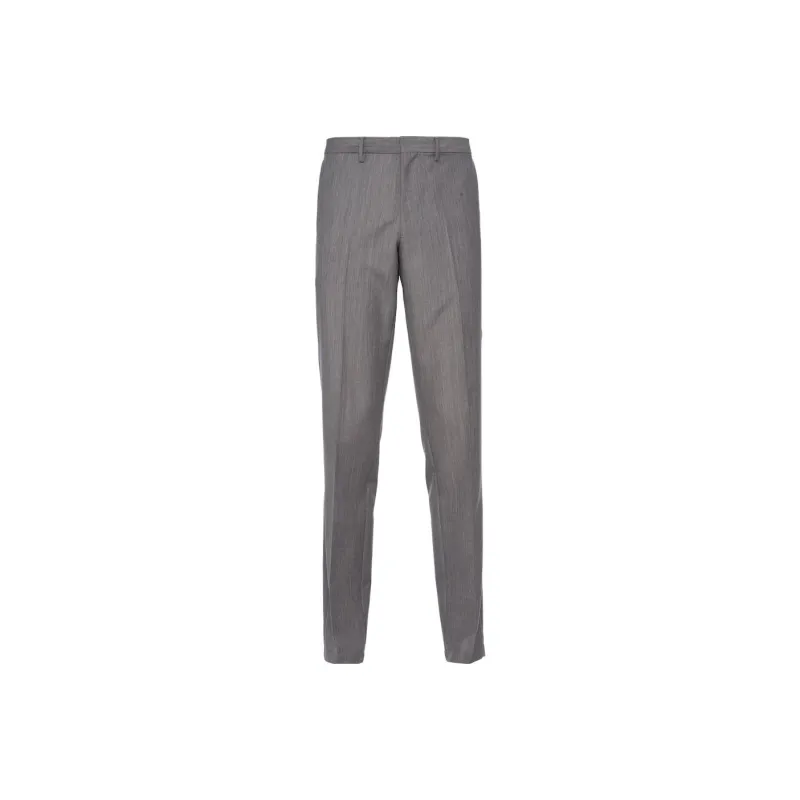 PRADA Triangle logo Mohair wool Trousers-0