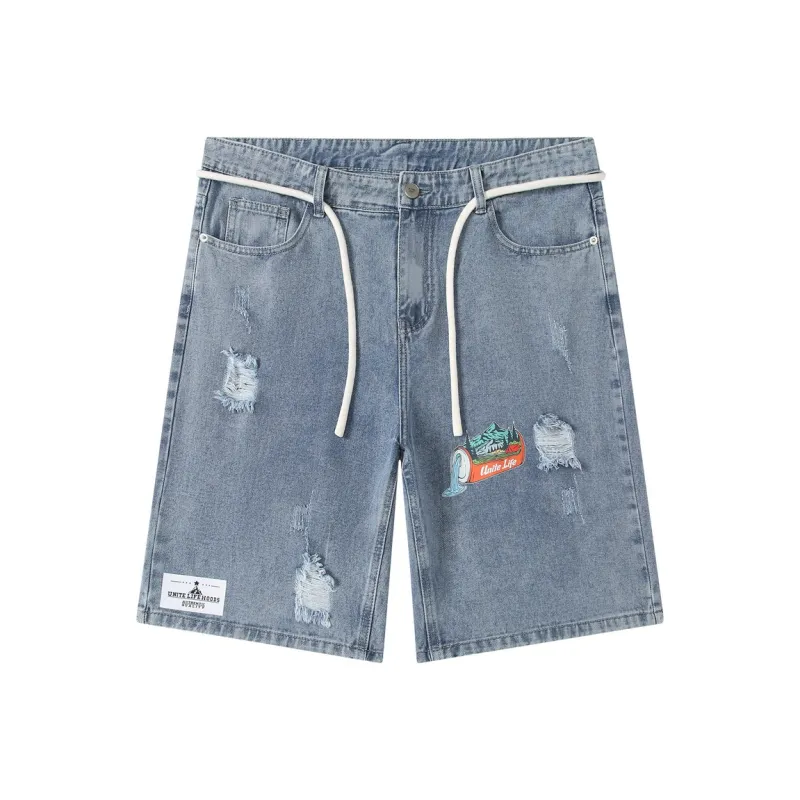 Unite Life HOODS Denim Shorts Unisex-0