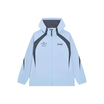 XTEP Basketball Collection Trench Coat Men's Signal Smoke Blue/Nut Gray