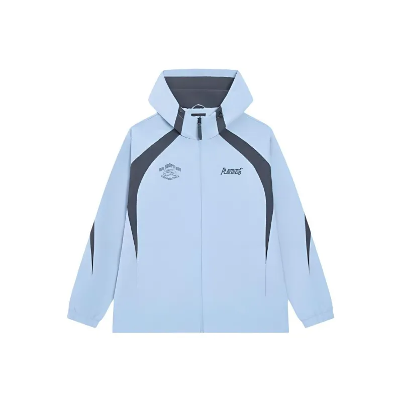 XTEP Basketball Collection Trench Coat Men's Signal Smoke Blue/Nut Gray-0