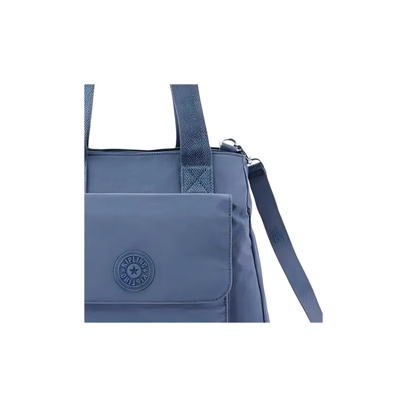 Kipling Fabric Tote Bag, Shopping Bag, Shoulder Bag, Crossbody Bag, Handbag Medium Size Unisex Blue-2