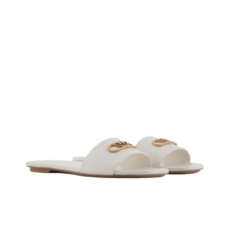 EMPORIO ARMANI Slip Resistant Slide Slippers Women's White-1
