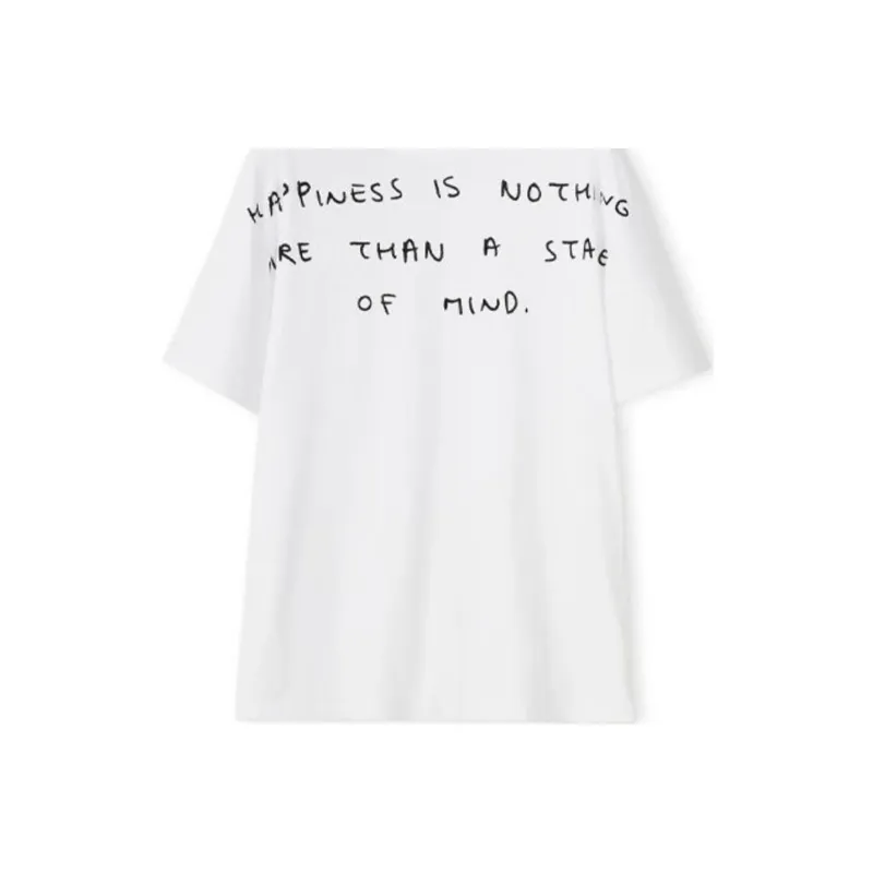 LOEWE Words Print T Shirt 'White'-4