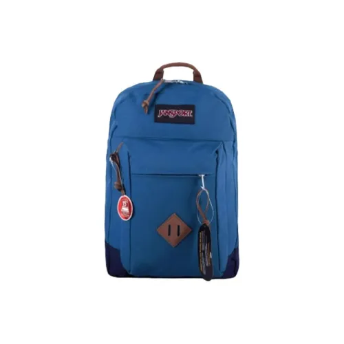 JanSport Polyester Laptop Bag Backpack Medium Size Unisex Blue