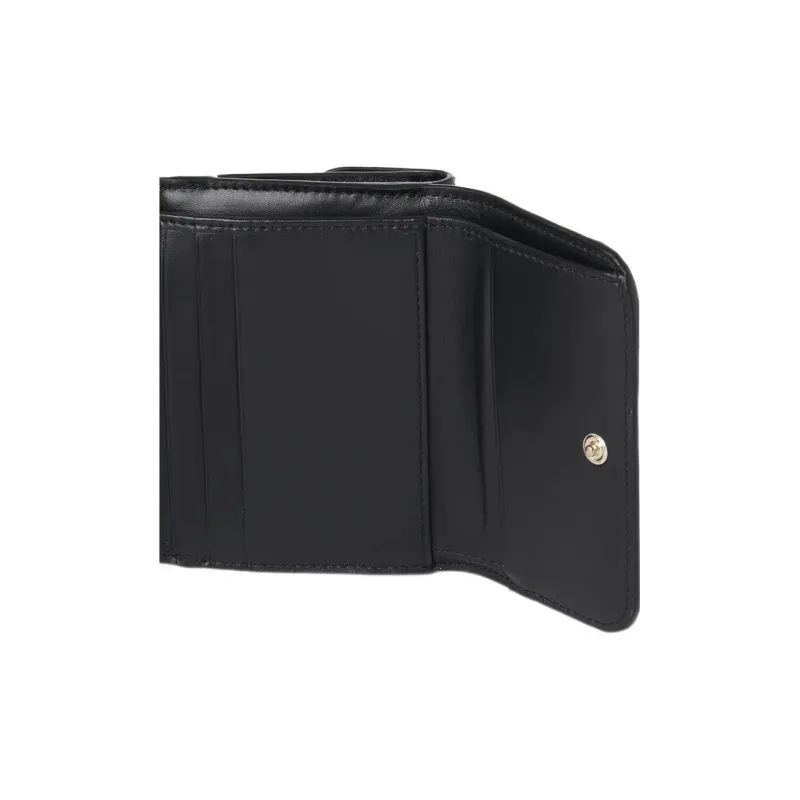 Chloe Shiny Calfskin Wallet Women's Black-4