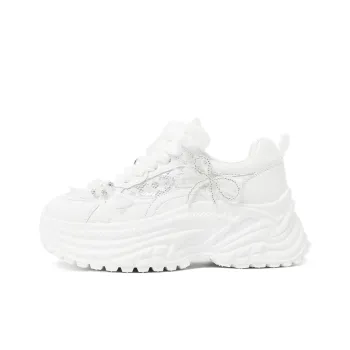 CAMEIDO Low Top Casual Shoes Women's White