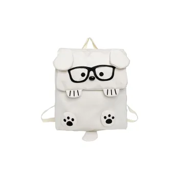 Kaka Tree Oxford Backpack Regular Unisex White/Khaki/Black