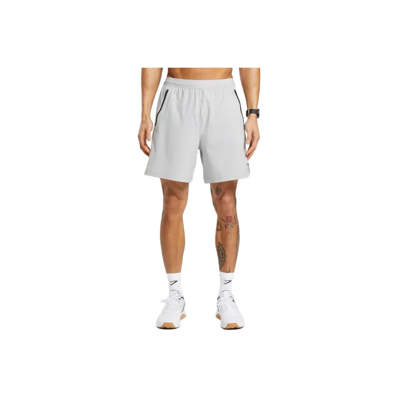 GYMSHARK APEX 7' HYBRID SHORTS Casual Shorts Men's Light Gray-0