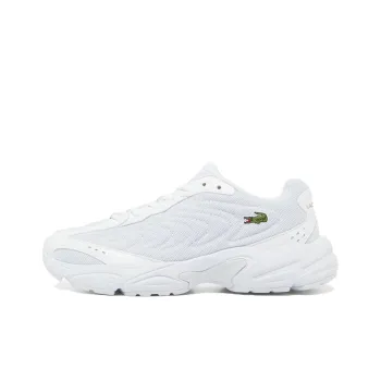 LACOSTE Anti Slip Wear Resistant Low Top Casual Running Shoes Women's White