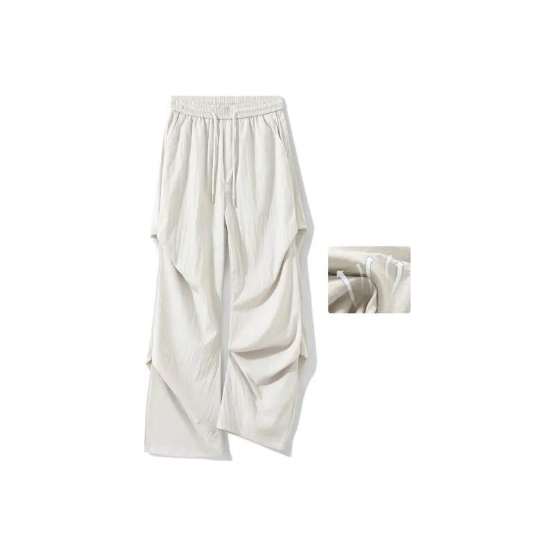SOIE Cargo Pants Unisex Pink [Summer Cool Ice Silk Material]-20