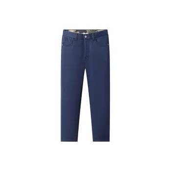 Jeep Casual Pants Men Navy Blue
