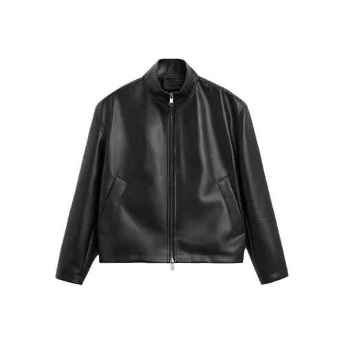 ZARA Leather Jacket Men's Black