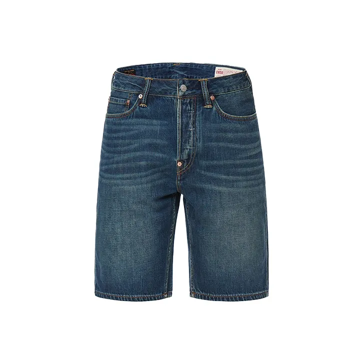 EVISU Denim Shorts Men Denim Blue-0