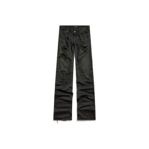 Balenciaga Jeans Slim Fit Men's Dark Charcoal Gray