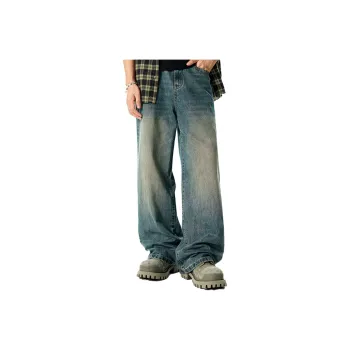 GTRG Jeans Unisex Vintage Green