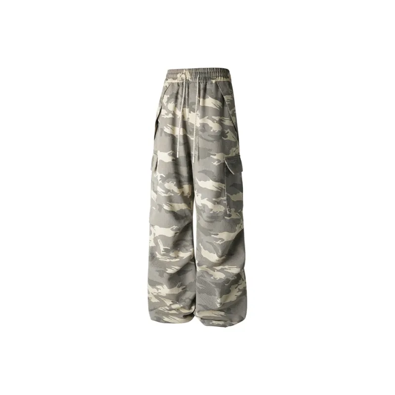 Warrior Ride The Wind Collection Open Ended Smile Collection Cargo Pants Unisex Camouflage-0