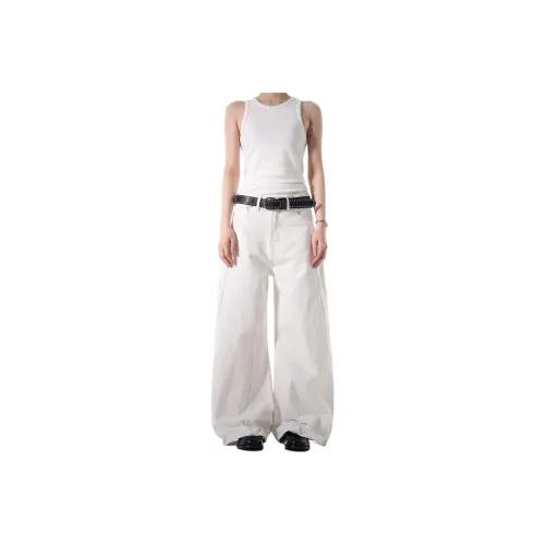 GBXM Jeans Unisex Dirty White