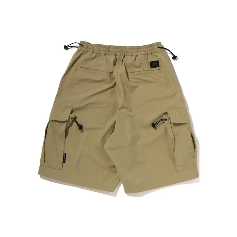 Bape Wide Cargo Shorts-0