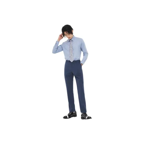 ZIOZIA Suit Trouser Men's Navy Blue