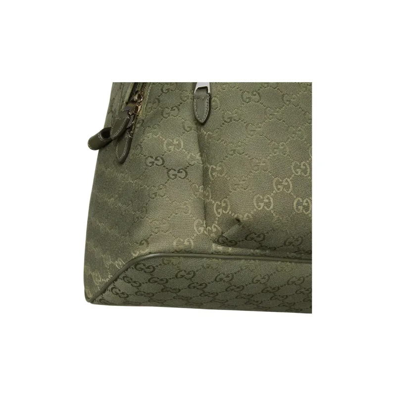 GUCCI Canvas Backpack Medium Size Men's Forest Green-5
