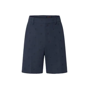 LOUIS VUITTON Lv Blason Cotton Chino Shorts