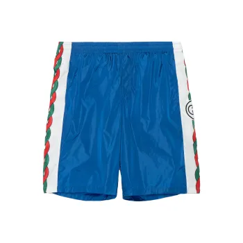 GUCCI Interlocking G Print Waterproof Nylon Shorts