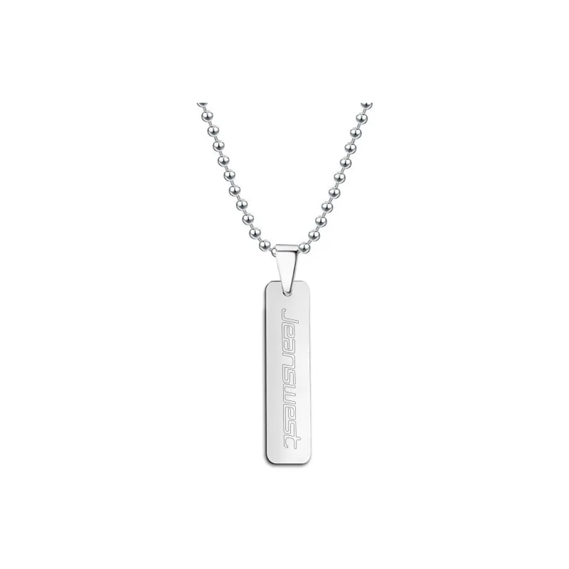 JEANSWEST Titanium Steel Necklaces Unisex-0