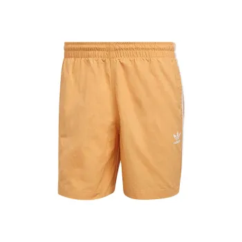 Adidas Originals 3 Stripes Casual Shorts Men Orange Yellow