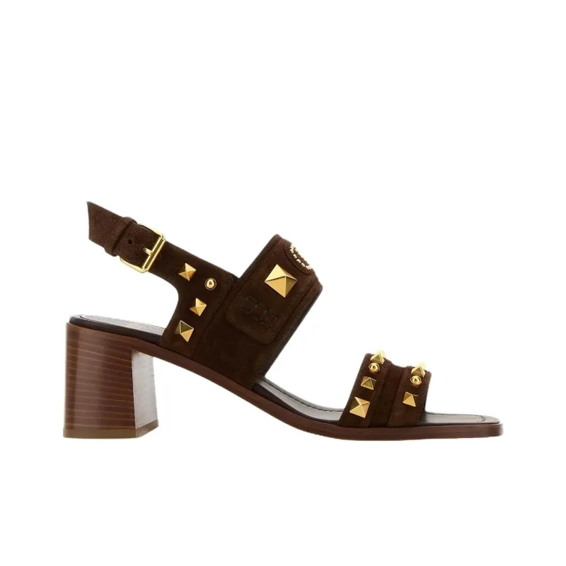 Valentino One Strap Sandals 6cm Women's Brown-1