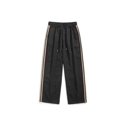 MARK WAFFLE Knitted Sweatpants Unisex Black