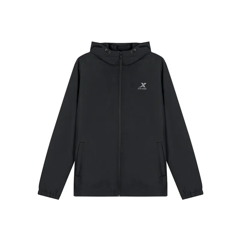 XTEP Trench Coat Men's Jet Black-0
