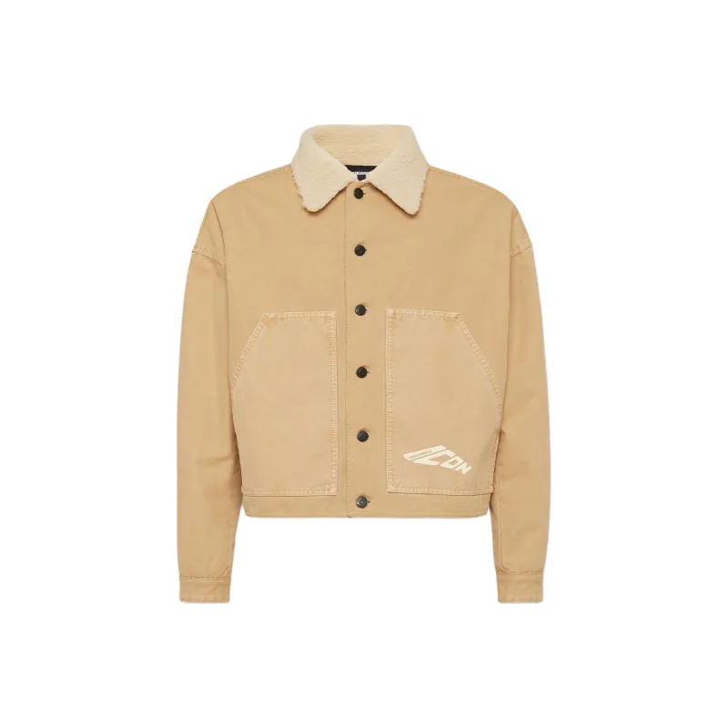 DSQUARED 2 Logo Printed Buttoned Jacket-0