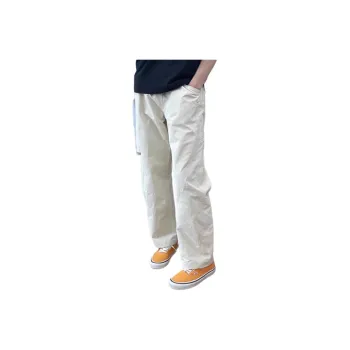 CORNILOT Casual Pants Unisex Ivory White