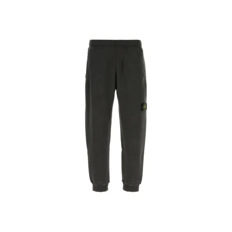STONE ISLAND Logo Patch Tapered Leg Sweatpants-0