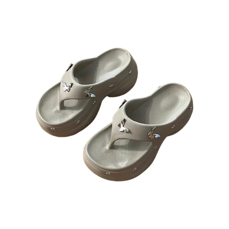 Meter Platform Height Increasing Stars Slippers Summer Versatile Casual Flip Flops Fashion Platform Sole Sandal-4