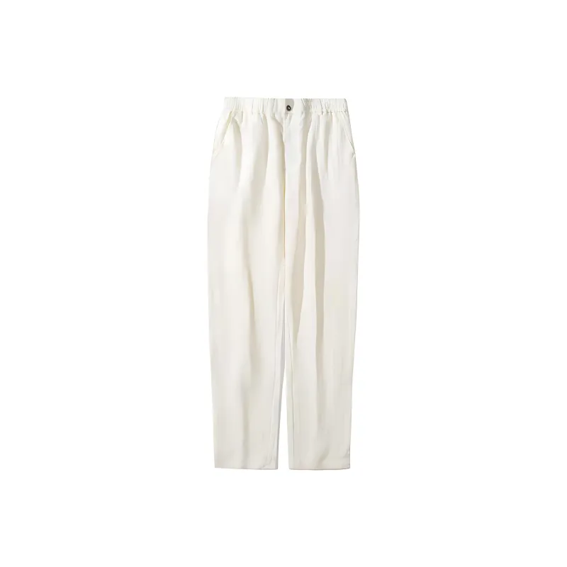 XUANSHENG Pure Linen Casual Pants Men's-5