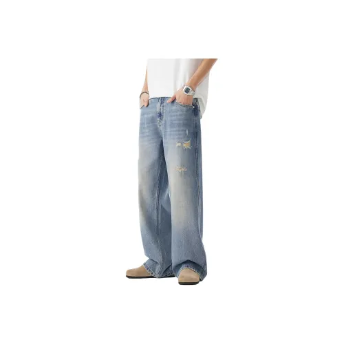 HIPANDA Jeans Men Blue