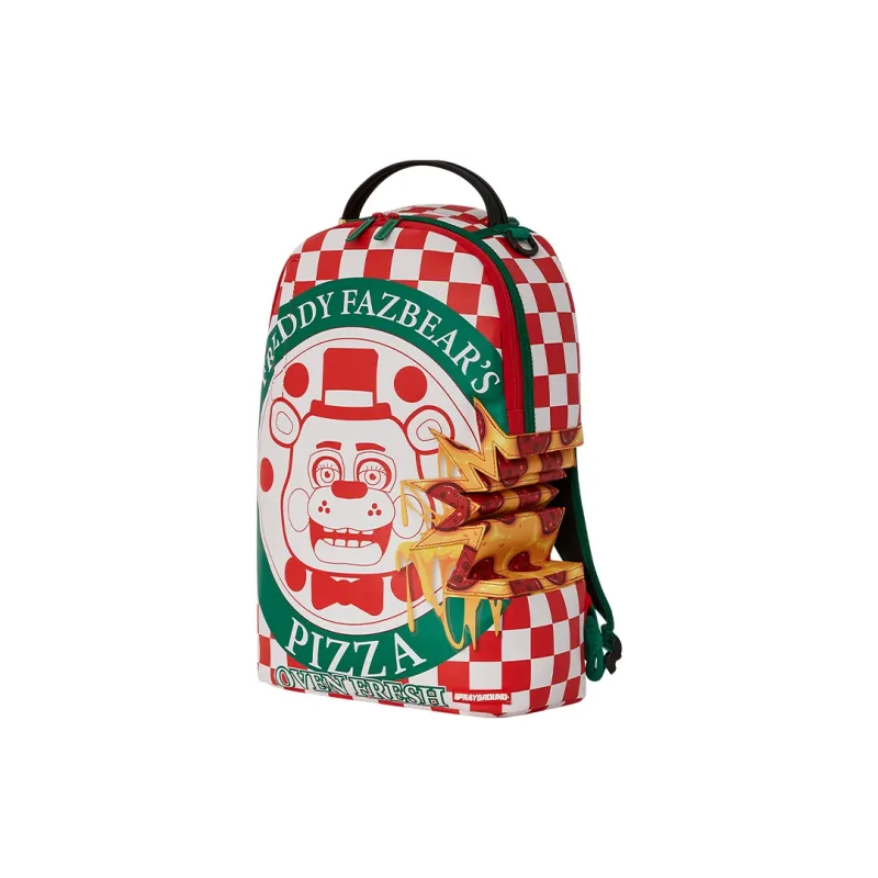 SPRAYGROUND X Five Nights At Freddy's Pizza Takeout DLXV Backpack Red/White/Green-1
