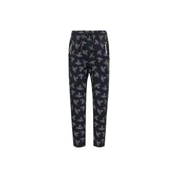Vivienne Westwood SS24 Casual Pants Unisex Black Blue