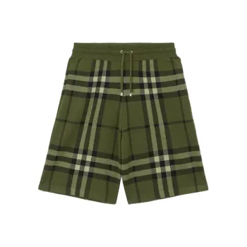 Burberry Casual Shorts Men's Dark Forest Green