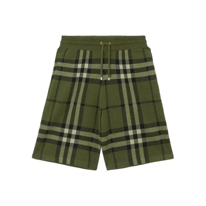 Burberry Casual Shorts Men's Dark Forest Green-0