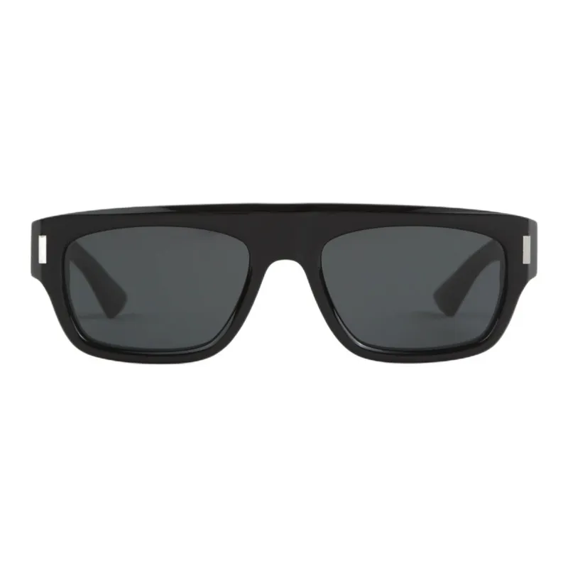 SAINT LAURENT Acetate Square Sunglasses Men's Black-3