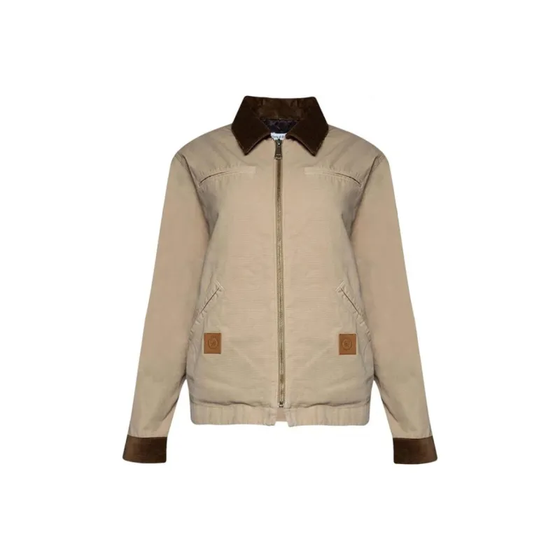 SPORTY & RICH Srhwc Canvas Zipped Jacket-0